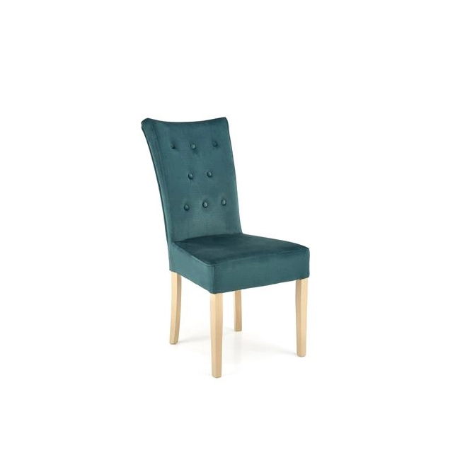 VERMONT krzesło dąb miodowy / tap: MONOLITH 37 (ciemny zielony)-159228