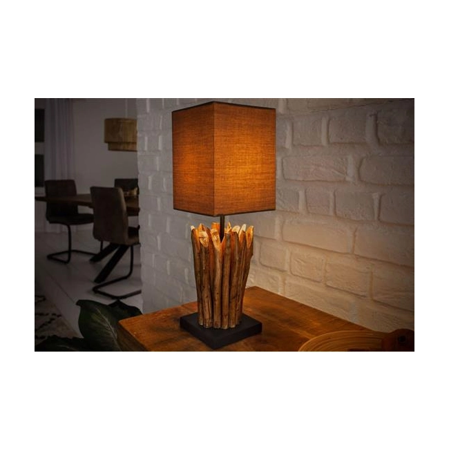 LAMPA STOŁOWA DRIFTWOOD BRĄZOWA-159562