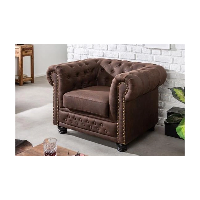 FOTEL CHESTERFIELD BRĄZOWY-159842