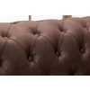 SOFA 3-OSOBOWA CHESTERFIELD BRĄZOWA 200 CM-160014