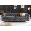 SOFA MODERN BAROCK 240 CM AKSAMIT SZARY-161194