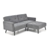 CORNER sofa rozkładana z funkcją narożnika popiel (2p=1szt)-181907