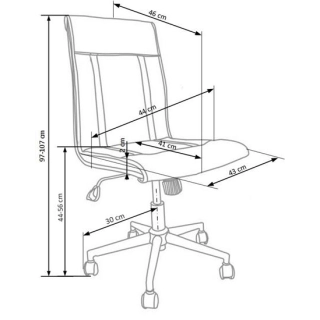 TIROL fotel pracowniczy popiel-182202