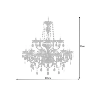 ŻYRANDOL DIAMENT 15 RAMION - TRANSPARENTNY-182331