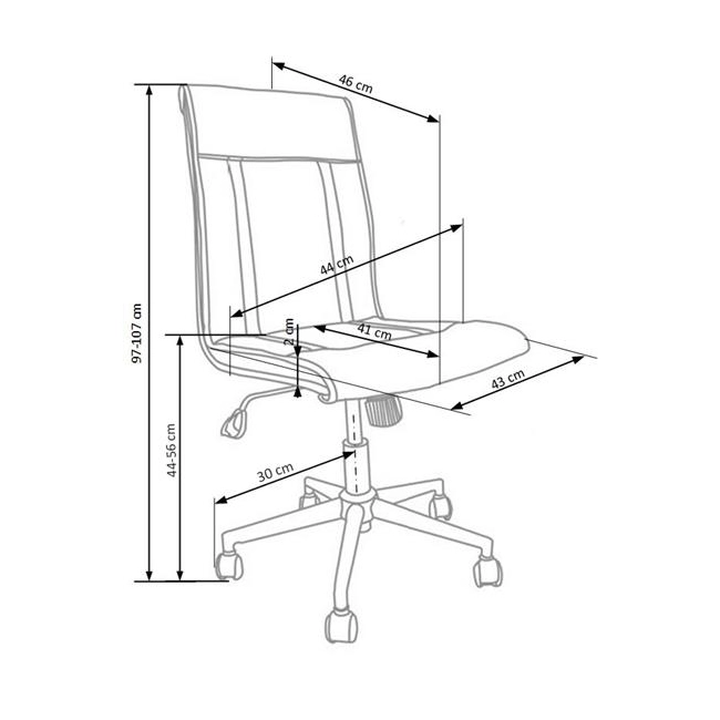 TIROL fotel pracowniczy popiel-182202