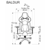 BALDUR fotel gabinetowy c.popielaty / czarny-183911