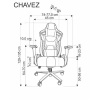 CHAVEZ fotel gabinetowy czarny-184171