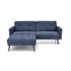 CORNELIUS sofa rozkładana z funkcją narożnika niebieska (1p=1szt)-184235