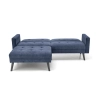 CORNELIUS sofa rozkładana z funkcją narożnika niebieska (1p=1szt)-184236