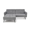 CORNELIUS sofa rozkładana z funkcją narożnika popiel (1p=1szt)-184249