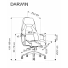 DARWIN fotel gabinetowy cappuccino (1p=1szt)-184324