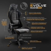 EVOLVE PRO Gaming fotel gabinetowy czarno-szarobeżowy-pomarańczowy-184466