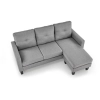 GERSON sofa z podnóżkiem popielaty (1p=1szt)-184614