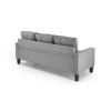 GERSON sofa z podnóżkiem popielaty (1p=1szt)-184615