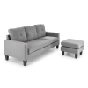 GERSON sofa z podnóżkiem popielaty (1p=1szt)-184619