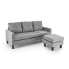 GERSON sofa z podnóżkiem popielaty (1p=1szt)-184625