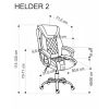 HELDER 2 fotel gabinetowy popielaty (1p=1szt)-184806