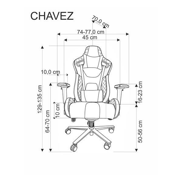 CHAVEZ fotel gabinetowy czarny-184171