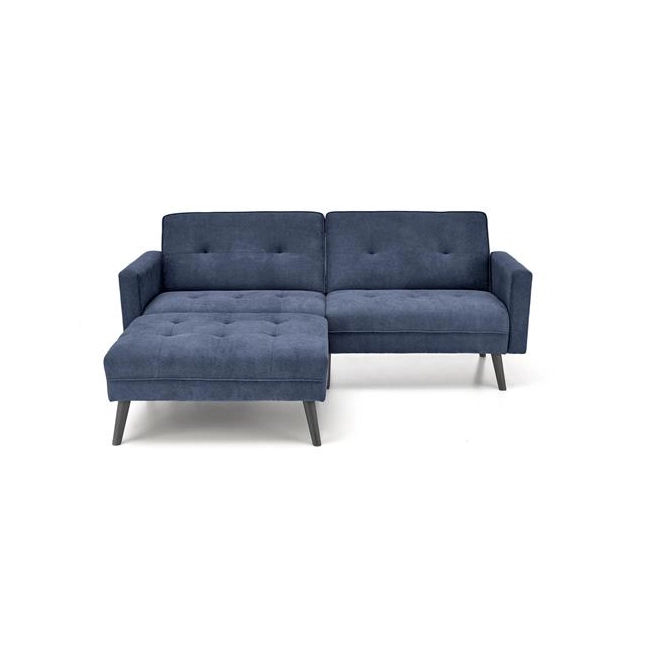 CORNELIUS sofa rozkładana z funkcją narożnika niebieska (1p=1szt)-184235