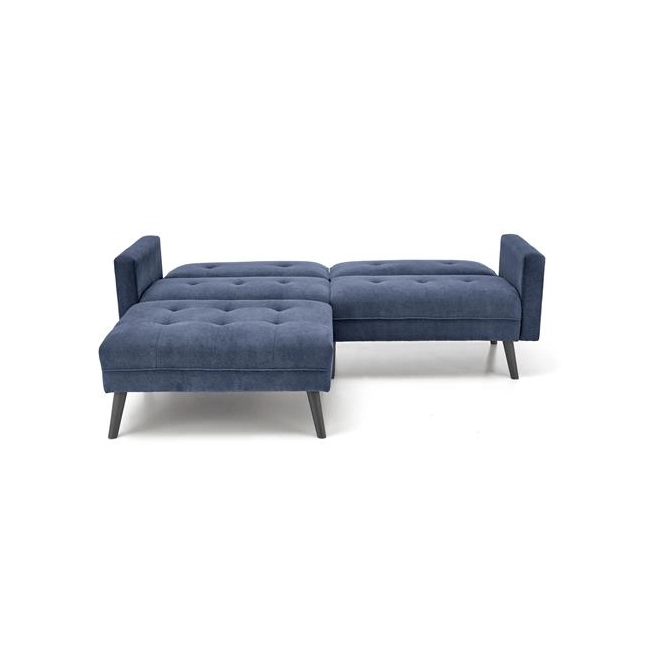 CORNELIUS sofa rozkładana z funkcją narożnika niebieska (1p=1szt)-184236