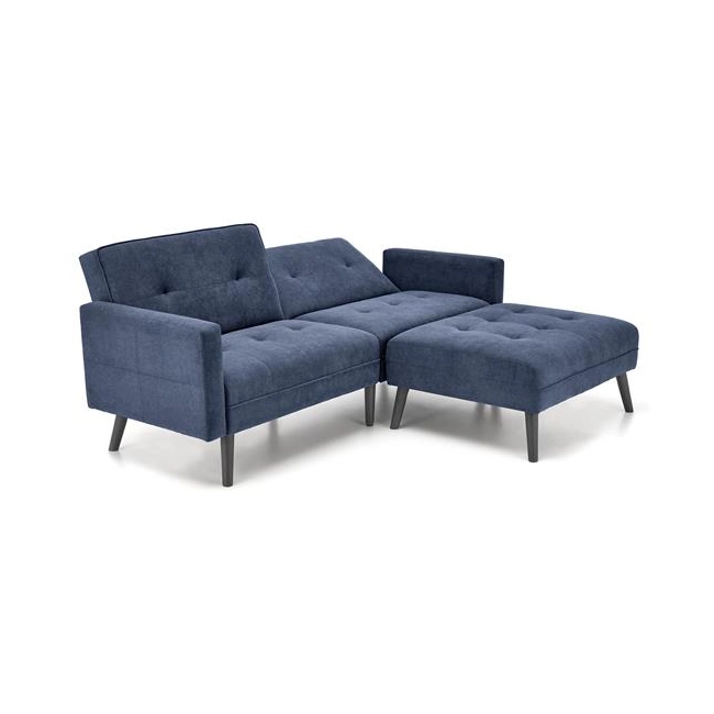 CORNELIUS sofa rozkładana z funkcją narożnika niebieska (1p=1szt)-184242