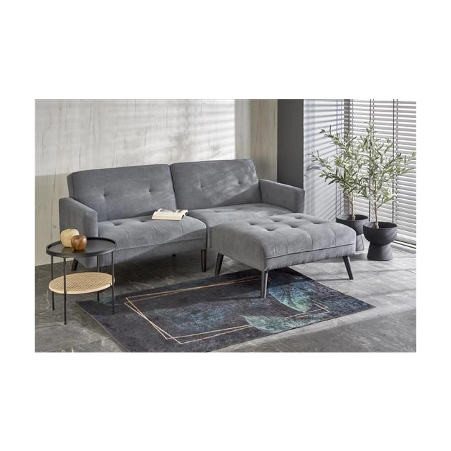 CORNELIUS sofa rozkładana z funkcją narożnika popiel (1p=1szt)-184253