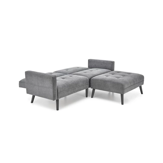 CORNELIUS sofa rozkładana z funkcją narożnika popiel (1p=1szt)-184256