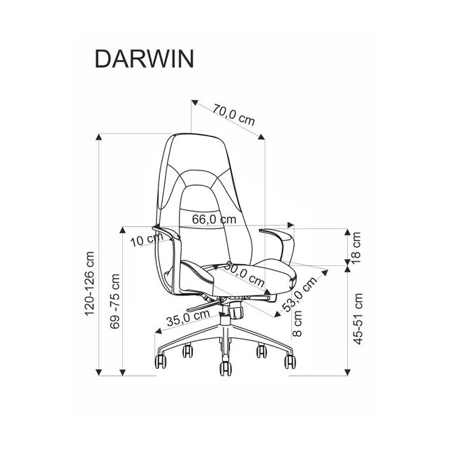 DARWIN fotel gabinetowy cappuccino (1p=1szt)-184324