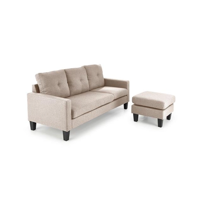 GERSON sofa z podnóżkiem beżowy (1p=1szt)-184607