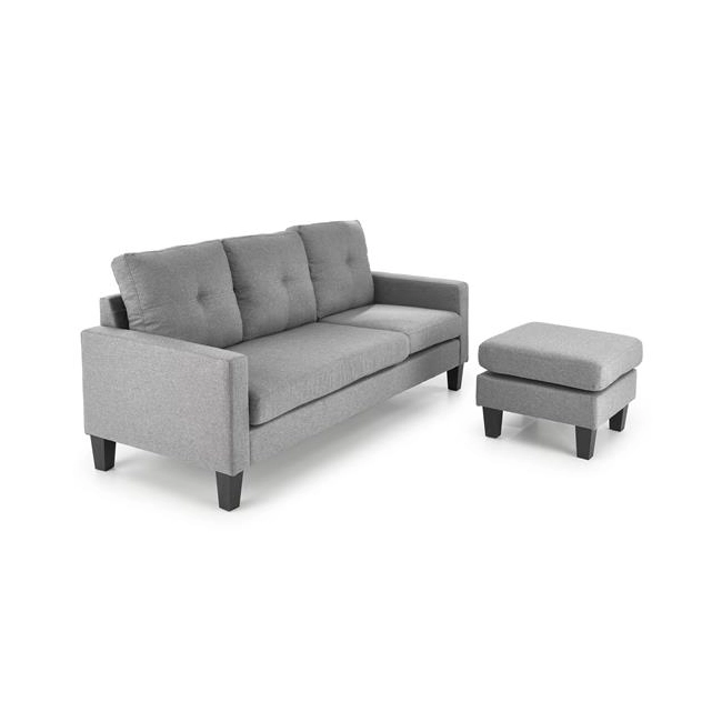 GERSON sofa z podnóżkiem popielaty (1p=1szt)-184619