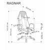 RAGNAR fotel gabinetowy czarny / niebieski (1p=1szt)-186604