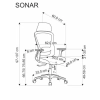 SONAR fotel gabinetowy czarny-186736