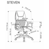 STEVEN fotel gabinetowy czarny / popielaty (1p=1szt)-186745