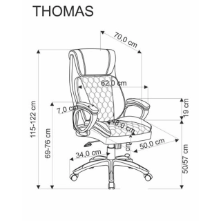 THOMAS fotel gabinetowy czarny (1p=1szt)-186762