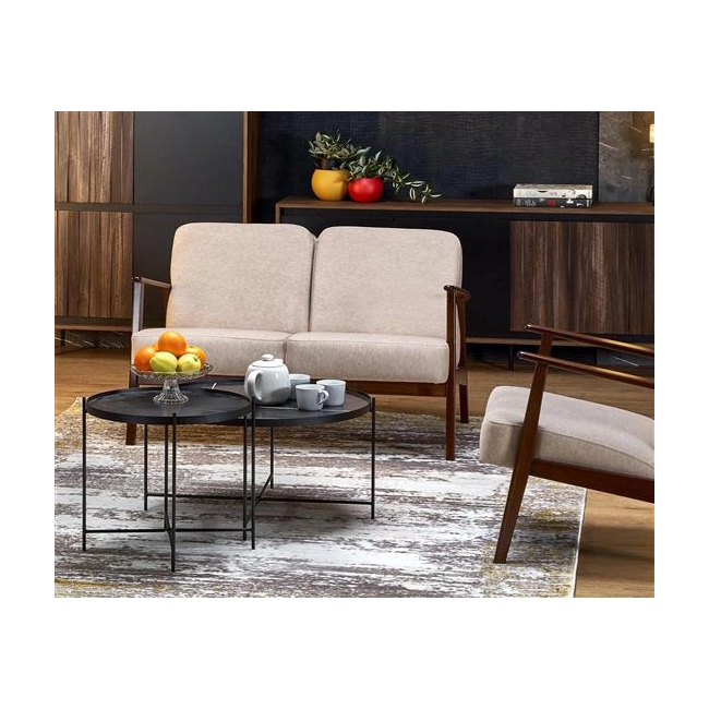 MILANO 2S sofa - beżowy tap. Castel 15 (1p=1szt)-187223