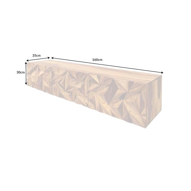 SZAFKA RTV ALPINE 160X35 CM PALISANDER-187523