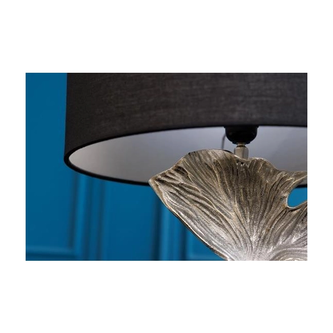 LAMPA STOŁOWA GINKGO 70CM SREBRNA PODSTAWA-187951