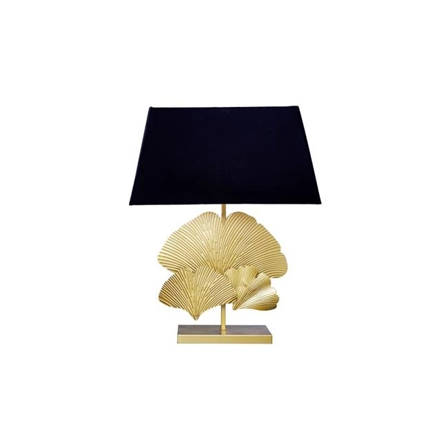 LAMPA STOŁOWA GINKGO 60CM ZŁOTA