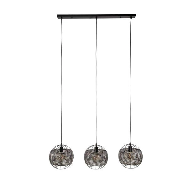 LAMPA WISZĄCA ASTER III METALOWA CZARNOBRĄZOWA