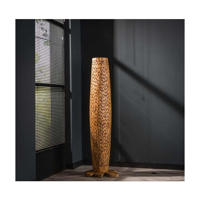 LAMPA PODŁOGOWA BROKAT 145 CM TEAK-192110