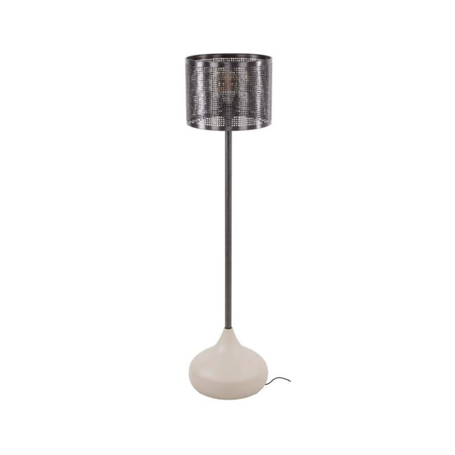 LAMPA PODŁOGOWA KALITA 128 CM SZARA