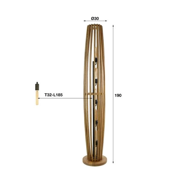 LAMPA PODŁOGOWA DILETTA 190 CM MANGO-192254