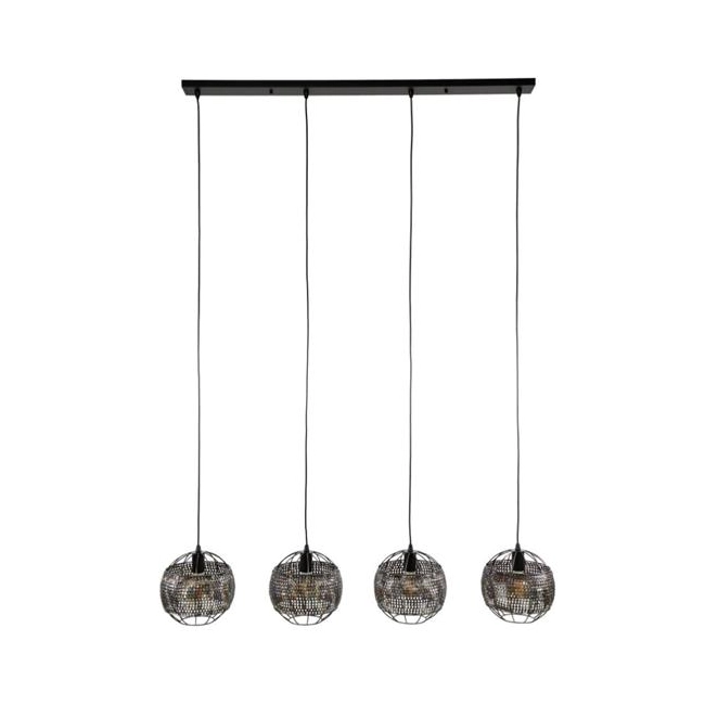 LAMPA WISZĄCA ASTER II METALOWA CZARNOBRĄZOWA