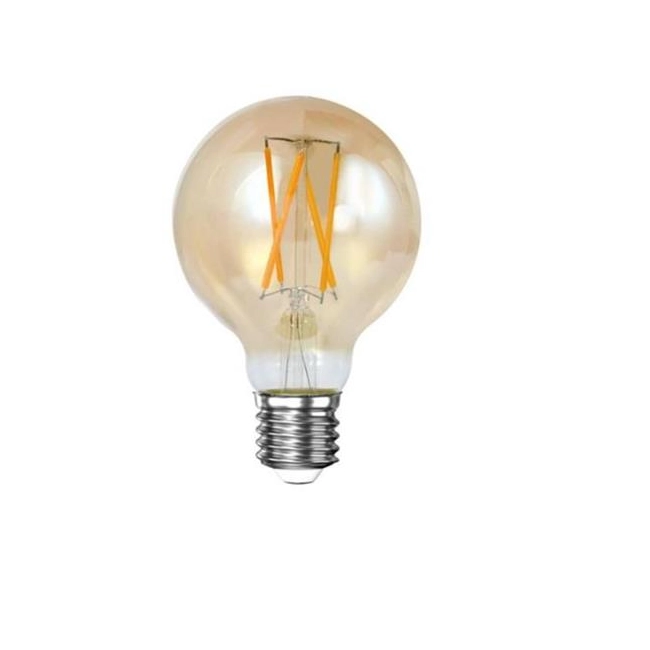 ŻARÓWKA DEKORACYJNA LED FILAMENT GLOBE AMBER G70 - 7 CM