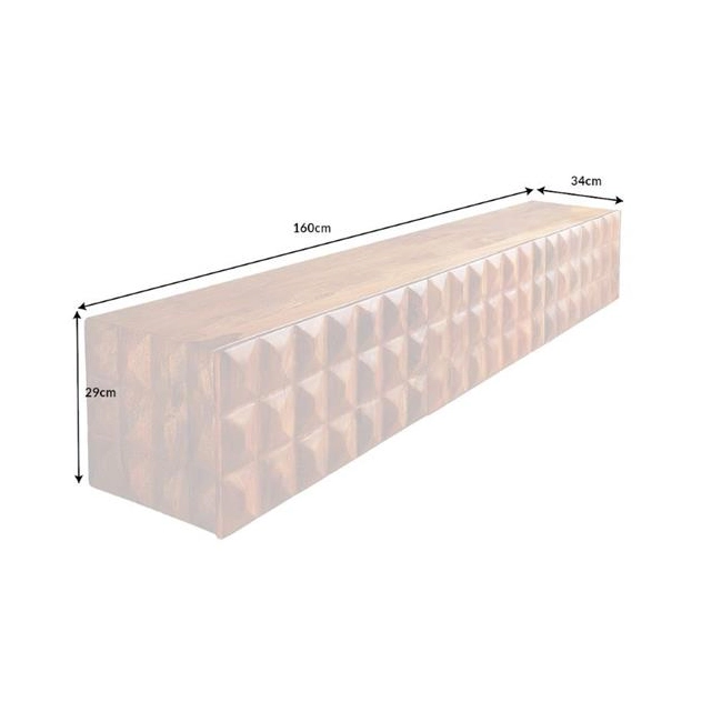 SZAFKA RTV VULCANO 160X34CM MANGO-192454