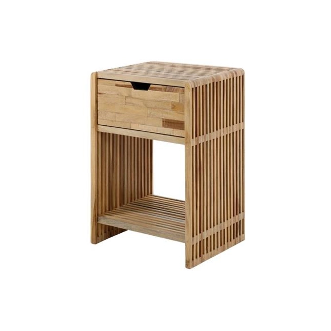 SZAFKA NOCNA TARO 40X30 CM TEAK