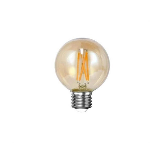 ŻARÓWKA DEKORACYJNA LED FILAMENT GLOBE AMBER G60 - 6 CM